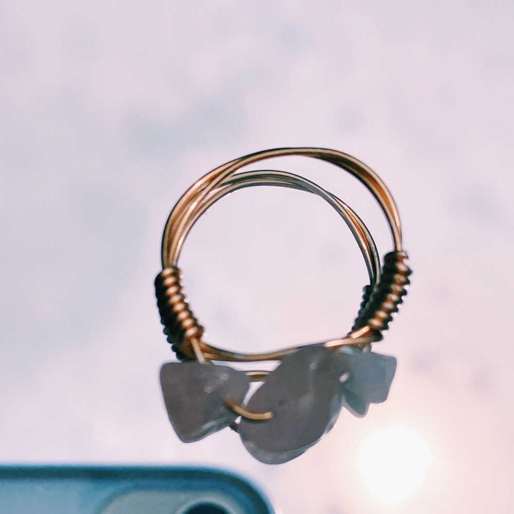 Crystal wire ring - Picture 5 of 5